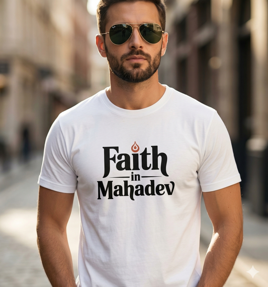 Faith in Mahadev Unisex Lycra T-shirt