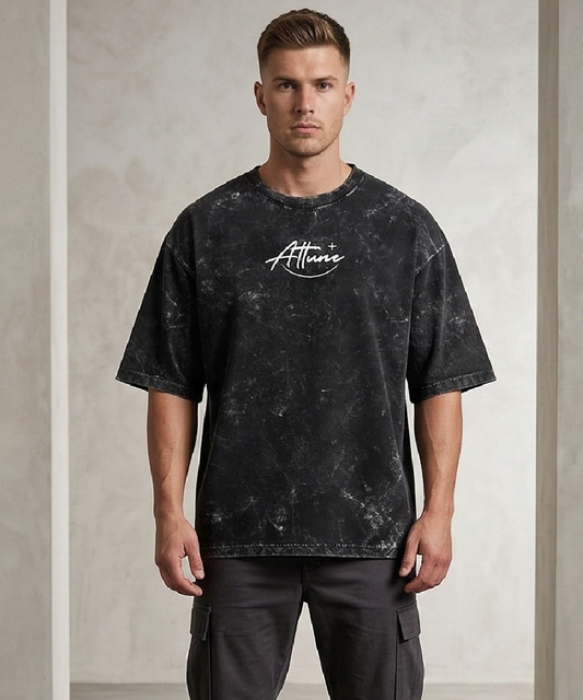 Attune's Plain Unisex Acid Washed Oversized Tee