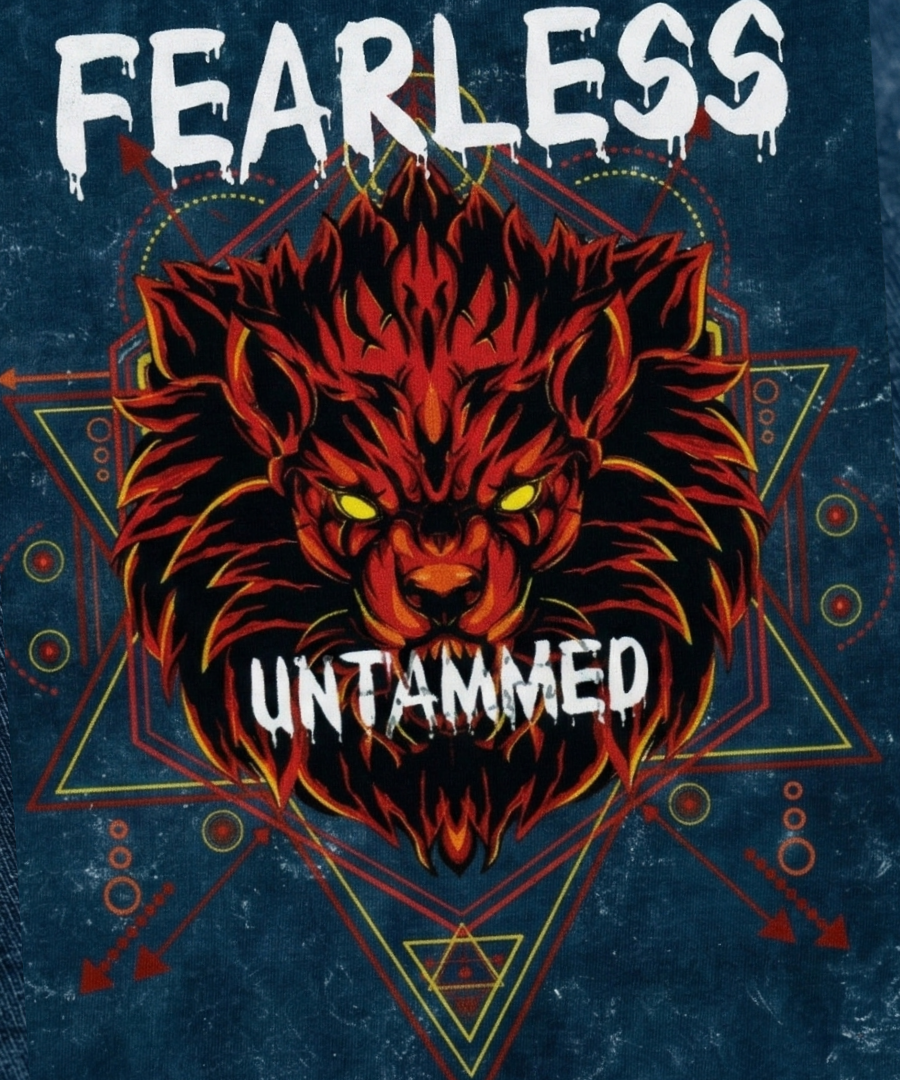 Lion Fearless Unisex Oversized Tee