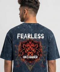 Lion Fearless Unisex Oversized Tee