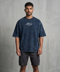 Attune's Plain Unisex Acid Washed Oversized Tee