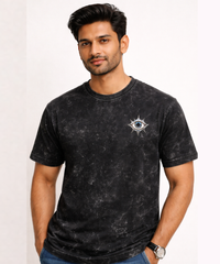 Eye Design - Unisex Acid Washed Oversized Tee