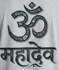 Om Mahadev White T-Shirt