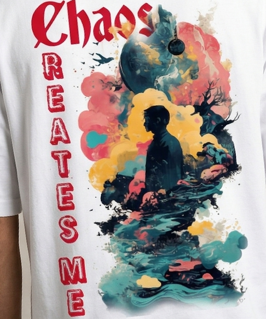 Chaos Oversized T-Shirt Both Side Print