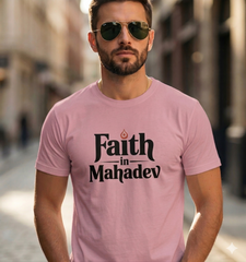Faith in Mahadev Unisex Lycra T-shirt