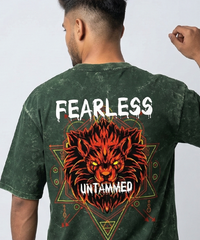 Lion Fearless Unisex Oversized Tee
