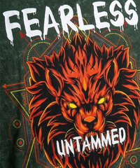 Lion Fearless Unisex Oversized Tee