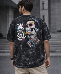 Ink The Soul  Acid Washed Oversized Tee