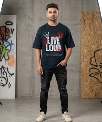 Live Loud Oversized Essential Tee - Built for Statement Comfort