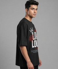 Live Loud Oversized Essential Tee - Built for Statement Comfort