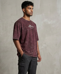Attune's Plain Unisex Acid Washed Oversized Tee