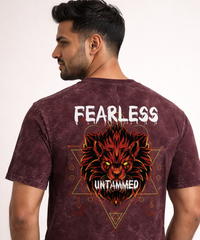 Lion Fearless Unisex Oversized Tee
