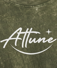 Attune's Plain Unisex Acid Washed Oversized Tee