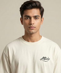 Attune's Unisex Oversized T-Shirt with Puff Print