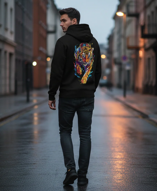 Running Tiger Unisex Zip Hoodie